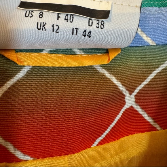 Akris Punto Multicolor Jacket with Lattice Design-Size 8 - Picture 11 of 16